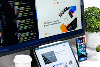 make a custom  website for you
