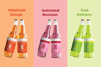 do can design, bottle label design, packaging