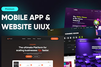 design modern UI UX for website, landing page or web app in figma