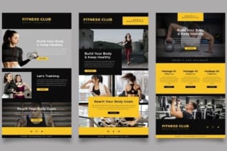 design responsive mailchimp email template and newsletter