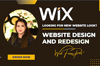 design and redesign wix website or wix ecommerce and wix website development