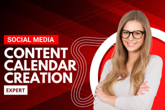 create content calendar for your social media