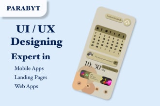 design mobile app ui UX, wireframe and prototype
