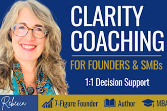 be your business coach for clarity and next steps
