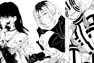 draw you a line art illustration in my style