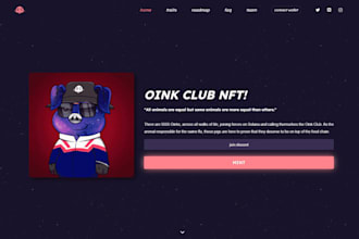 create nft minting website, nft marketplace with metamask and smart contract