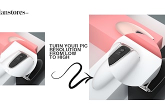 increase the picture resolution from low to high