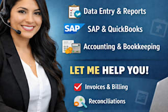 be your virtual administrative assistant with accounting expertis