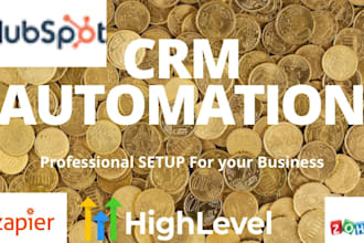 setup hubspot CRM with sales funnels and automation