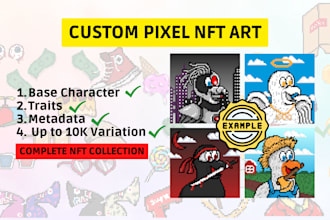 create nft pixel art collection