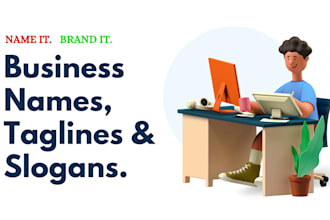 create catchy business names, taglines and slogans