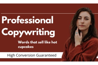craft high persuasive copywriting and sales copy