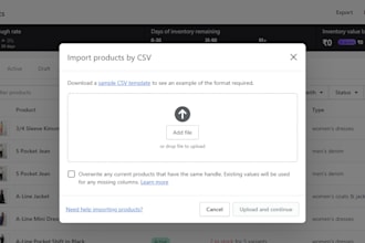 do shopify products  bulk import to your store