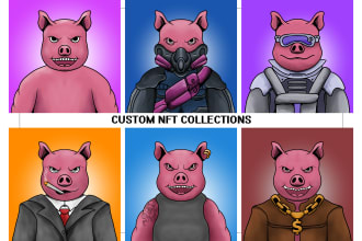 create cartoon mascot avatar nft
