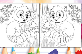 make colouring book page for adults and kids