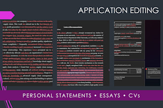 proofread and edit your personal statement or application essay