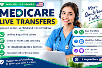provide inbound medicare live transfer leads for agents and agencies