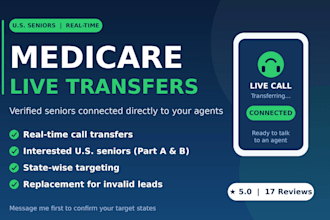 provide medicare live transfer leads