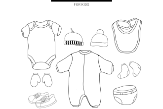 create baby and kids clothing design tech pack,flat drawings