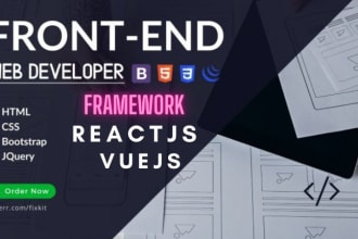 be your frontend backend web developer