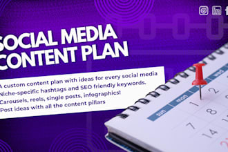make a social media content planner calendar for you