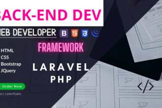 be your backend PHP, laravel developer