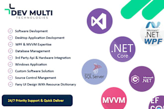 create amazing wpf mvvm desktop application