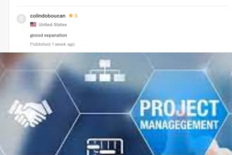do project management assignment using ms project and grant chart