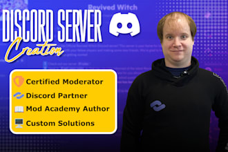 create a professional discord community server for your business or project