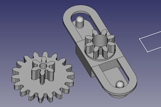 design parts using freecad, for repairs, prototypes, etc