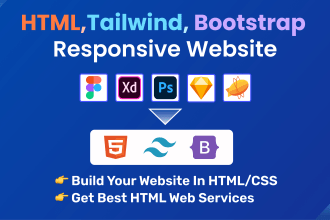 convert  figma to tailwind, html tailwind website, html website design