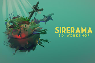 create a 3d scene for your video game or film