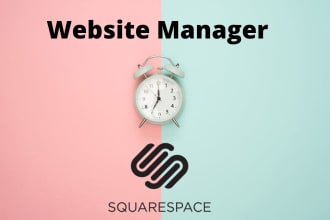 update, maintain and manage squarespace websites monthly