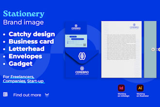 design a professional stationery for your brand image