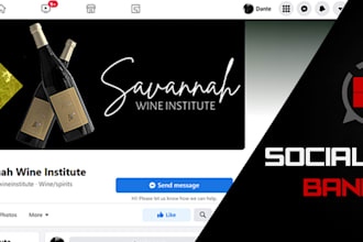 create a professional social media banner