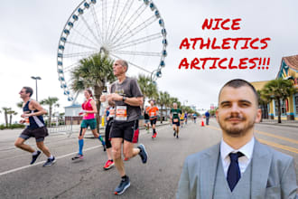write nice athletics articles