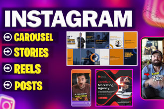 design social media posts, instagram story, reels, carousel templates in canva