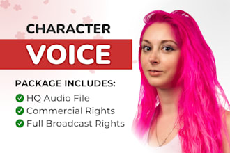 voice your female animation or video game character