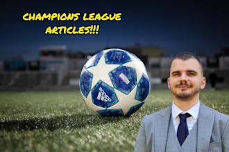 write champions league articles