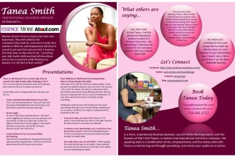 design an amazing speaker one sheet