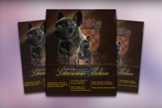 make you a banner or flyer for a dog, dog show or kennel advertisement