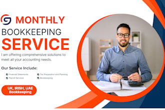 do monthly bookkeeping in quickbooks and xero