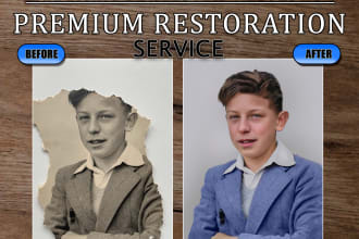 restore, repair, fix damaged photo, image restore