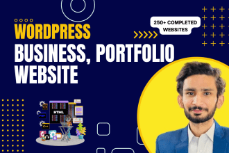 build responsive, mobile friendly business and portfolio wordpress website