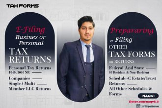 prepare and e file US individual and corporate tax returns