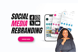 create professional social media accounts and design content