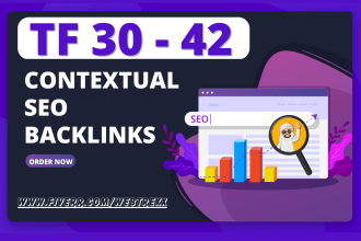 create high tf 30 plus dofollow SEO backlinks