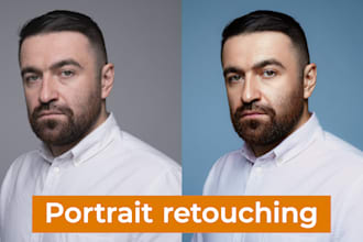 retouch headshot portrait photo for social media linkedin CV