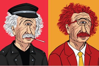 design a custom vector portrait
