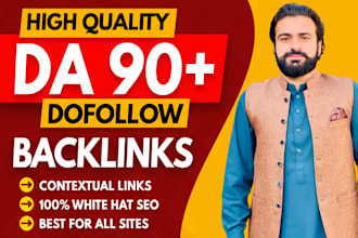 high authority da 90 white hat SEO contextual backlinks dofollow link building
